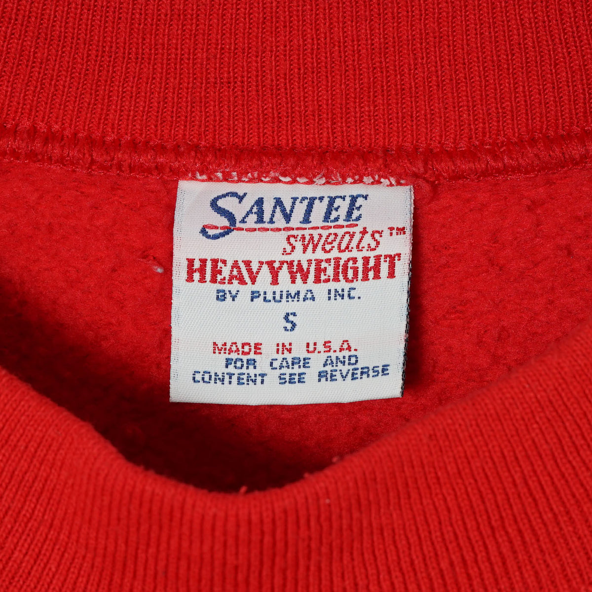 Santee Sweats by Pluma Inc. Printed Crew Neck Sweatshirt / Late ’80s-Early ’90s (Made in USA)