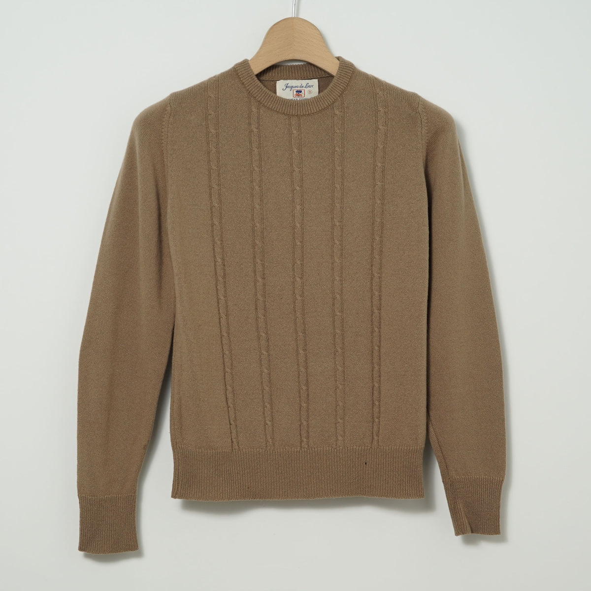 Jacques de Loux 2-Ply Cashmere Cable Knit Sweater / Late '80s-Early '90s (Made in USA)