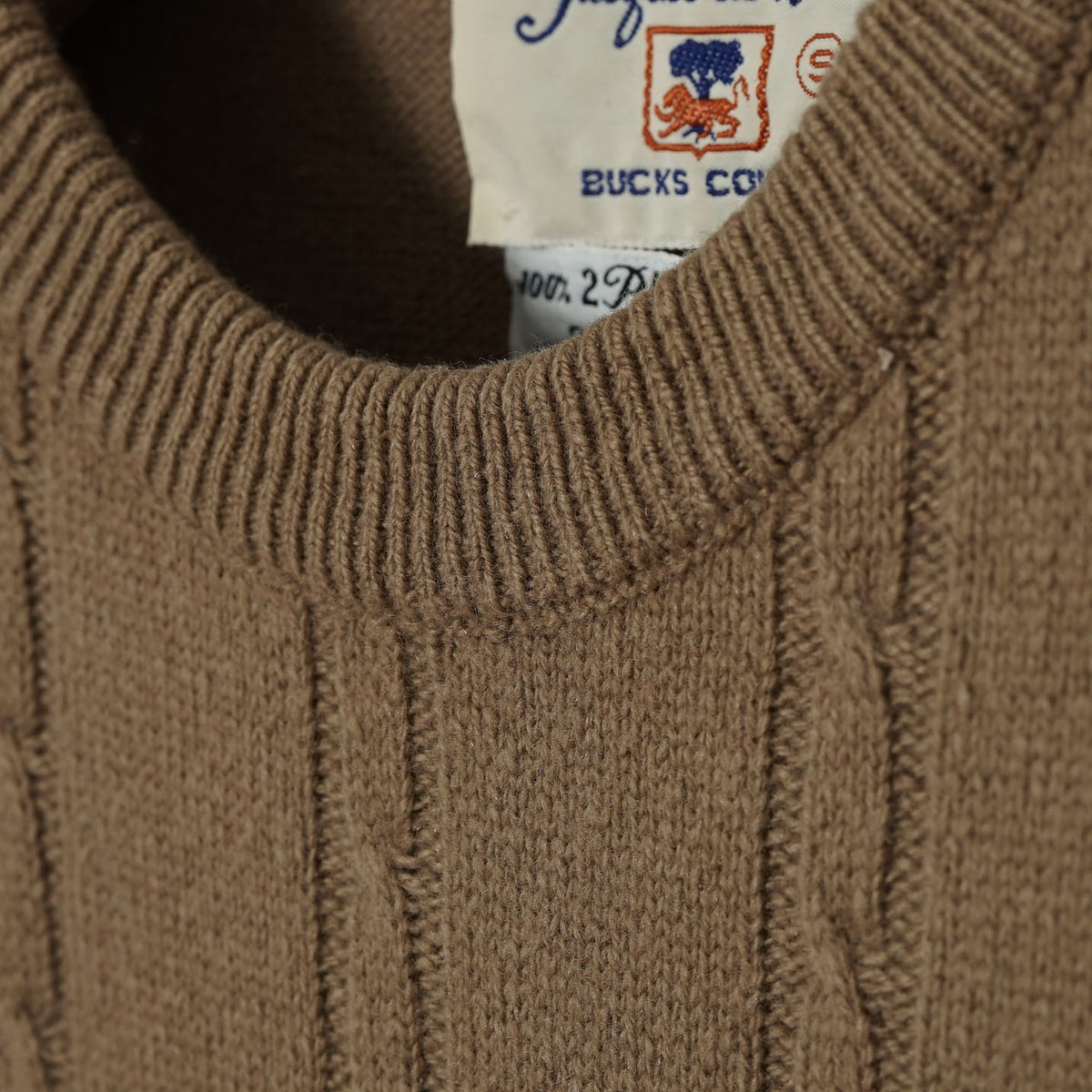Jacques de Loux 2-Ply Cashmere Cable Knit Sweater / Late '80s-Early '90s (Made in USA)
