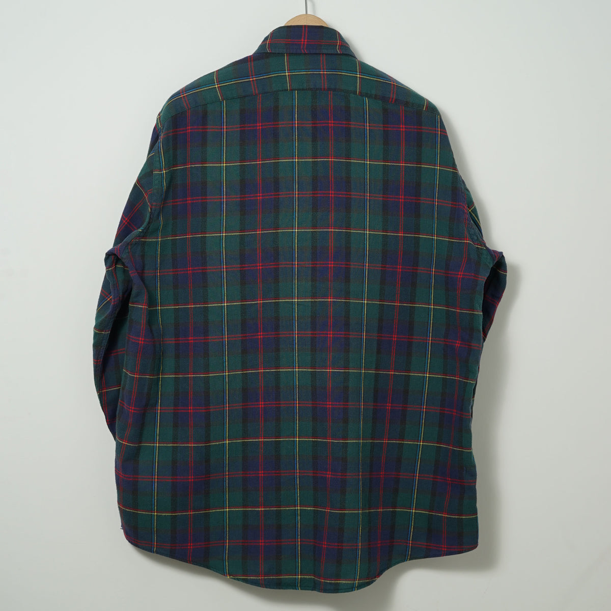 L.L.Bean Cotton Flannel BD Shirt / Late '80s-Early '90s (Made in USA)