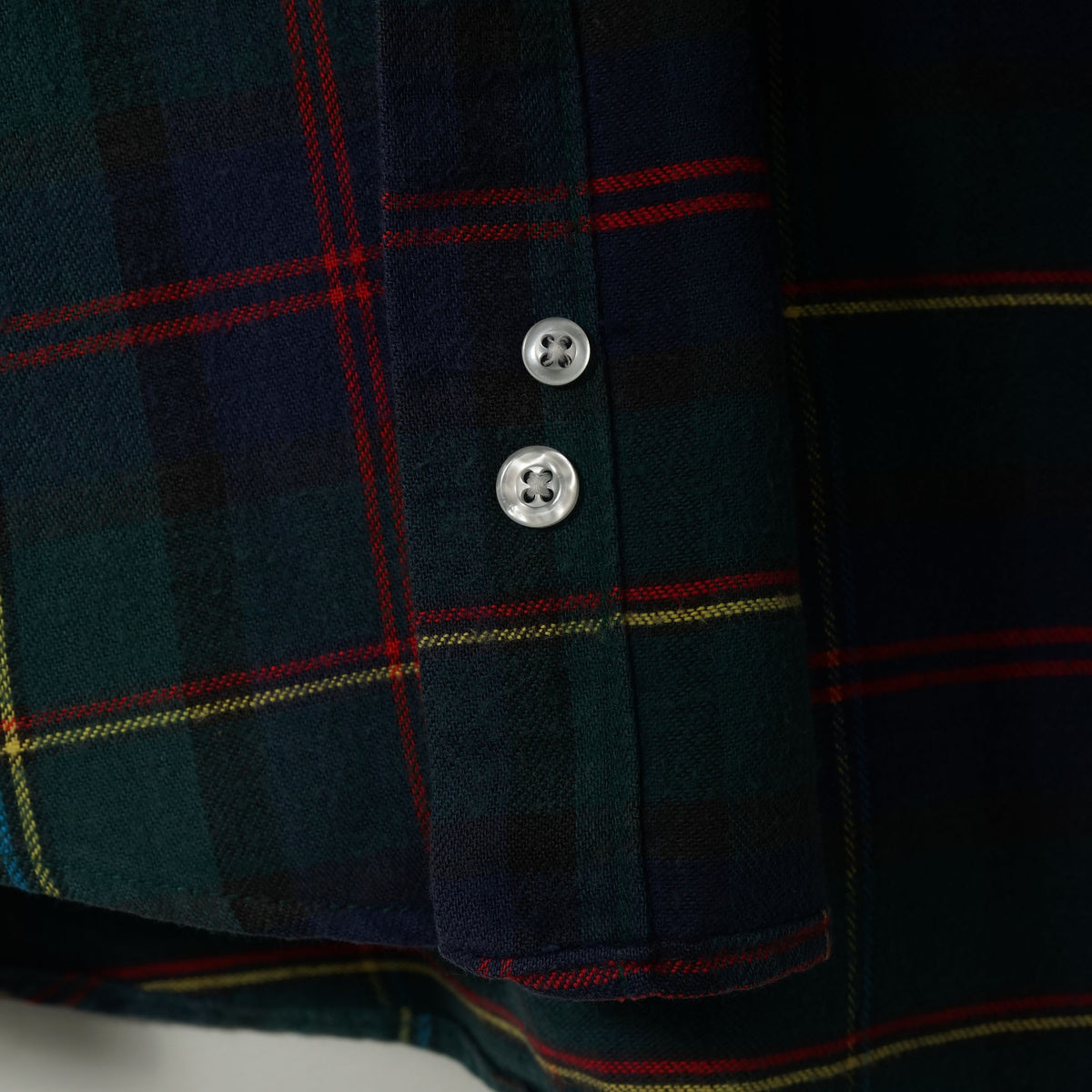 L.L.Bean Cotton Flannel BD Shirt / Late '80s-Early '90s (Made in USA)