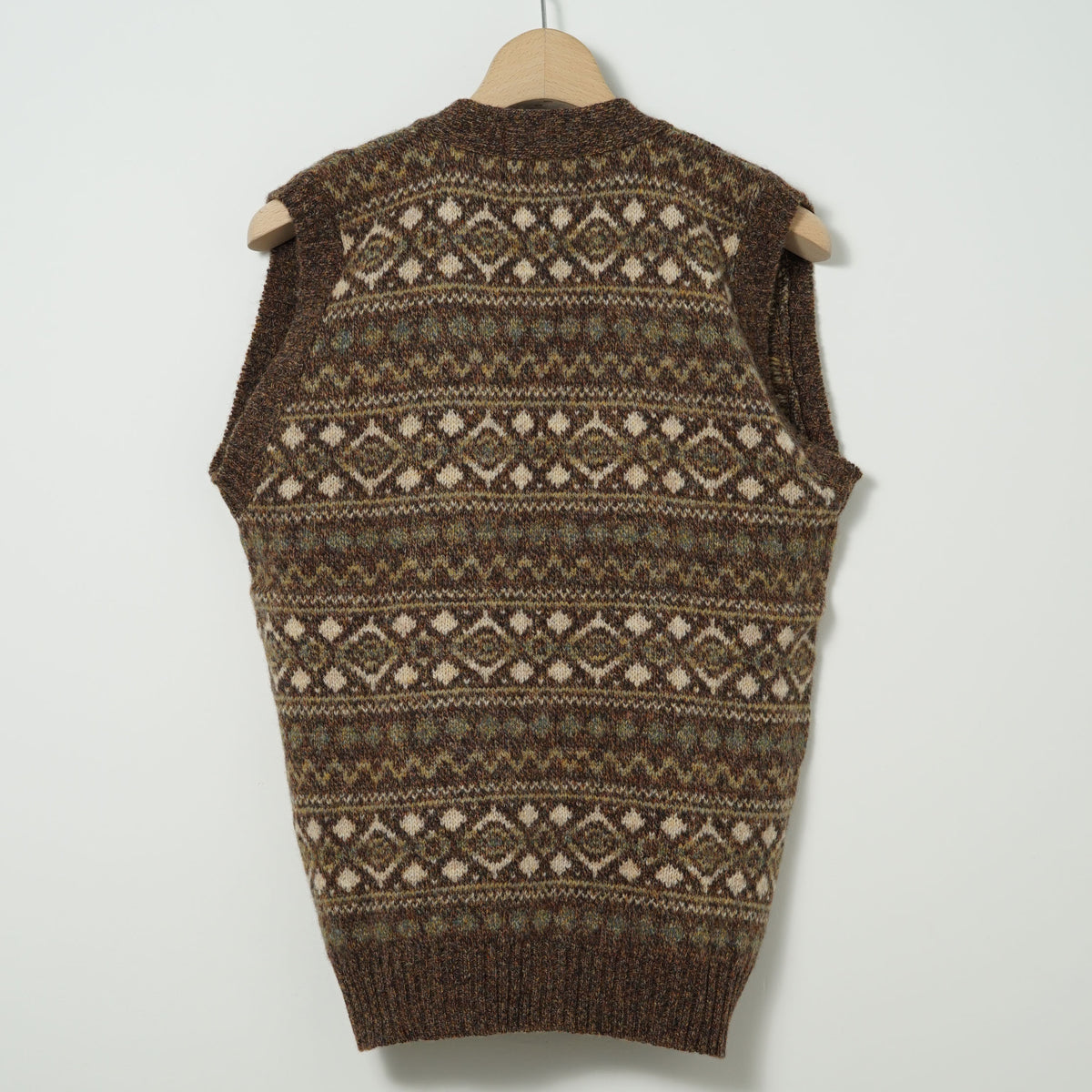 Brooks Brothers Wool Knit Vest / Late '90s-Early '00s (Made in Great Britain)