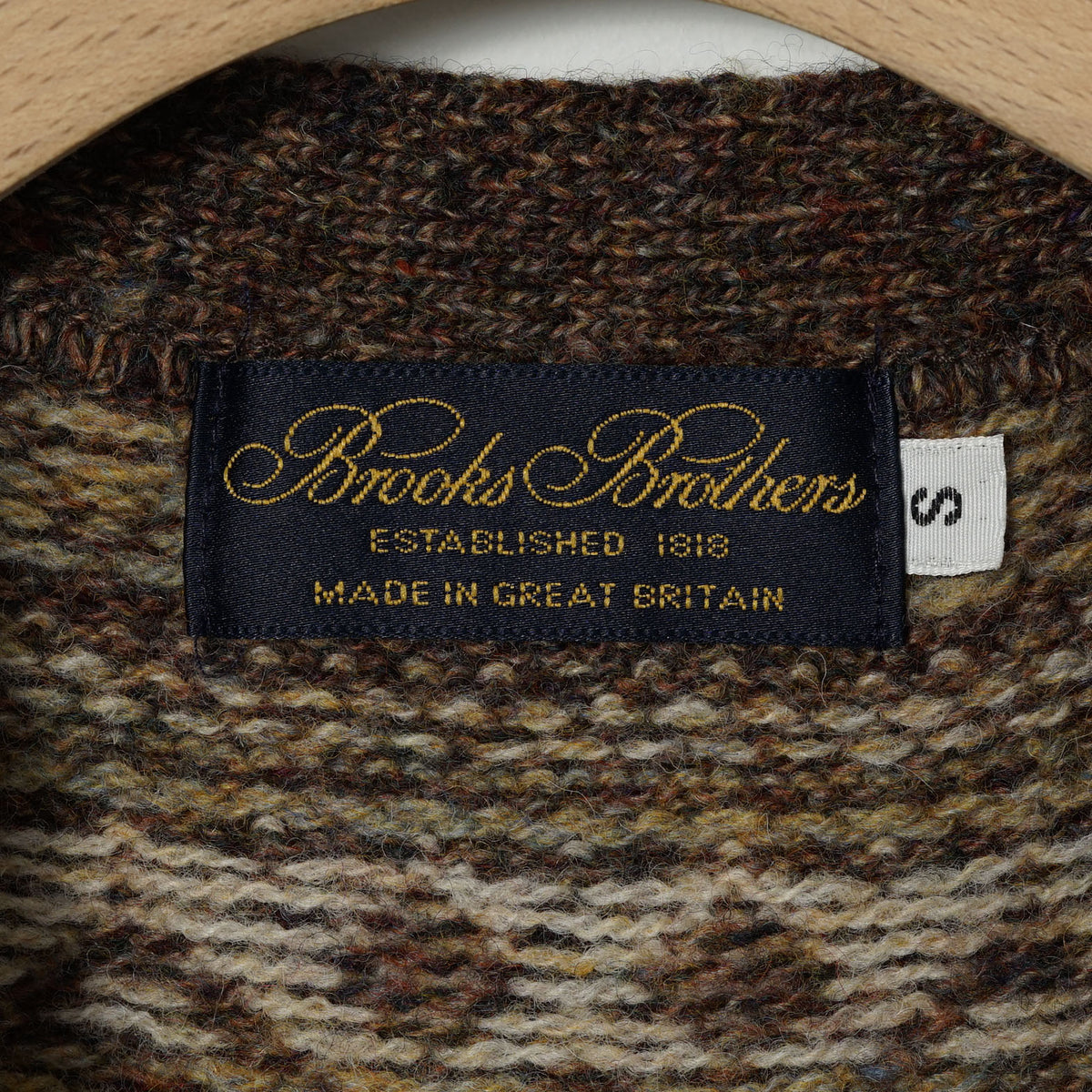 Brooks Brothers Wool Knit Vest / Late '90s-Early '00s (Made in Great Britain)