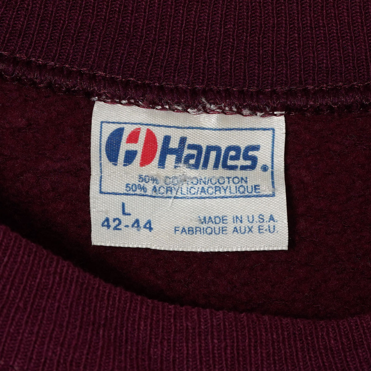 Hanes Printed Crew Neck Sweatshirt / Late ’80s-Early ’90s (Made in USA)
