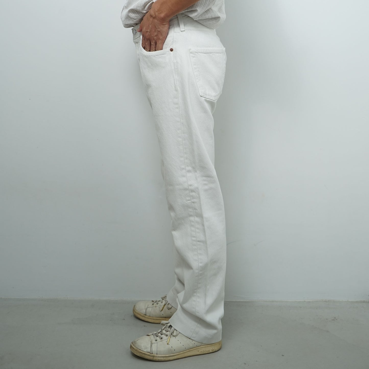 Levi’s 5 Pocket White Denim Pants / Early '90s (Made in France)